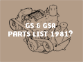 GS PARTS LIST 1975